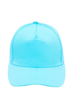 Купить бейсболку Актив пятиклинку взрослую, однотонную голубую