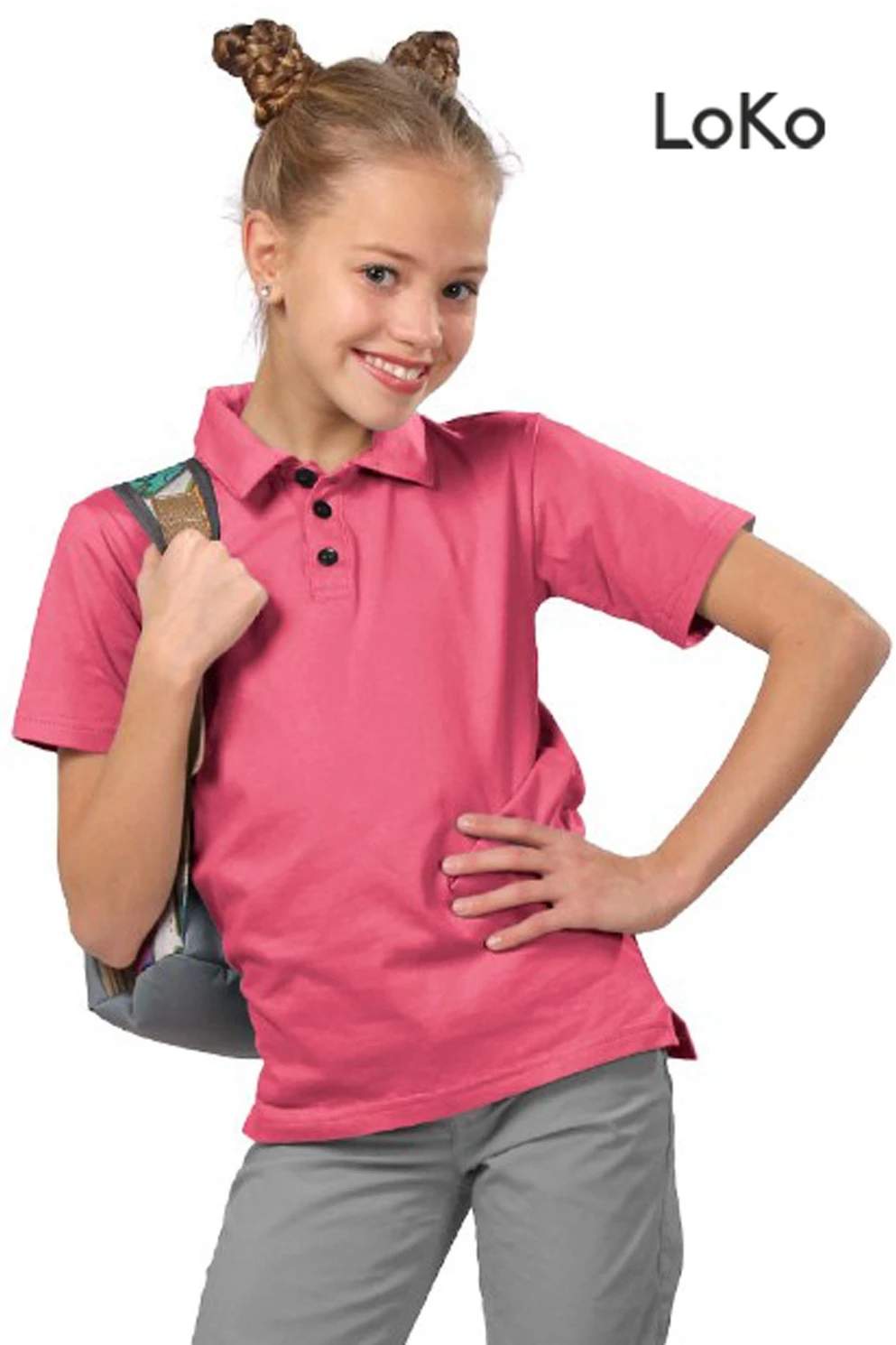 Поло Декстер детская однотонная (хлопок)#1 Поло Декстер детская однотонная (хлопок)#1