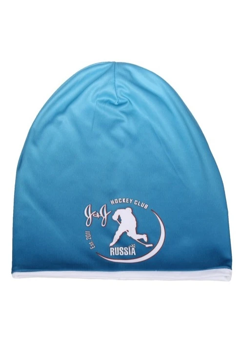 Шапка Сноу двухслойная взрослая, с полной запечаткой "Hockey club"#2