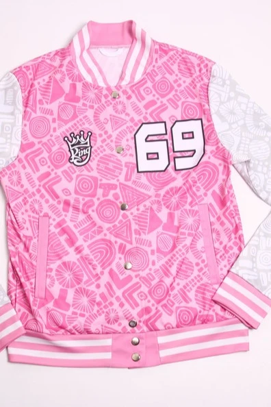 Бомбер Блэйд унисекс из футера с полной запечаткой "Ring 69"#1