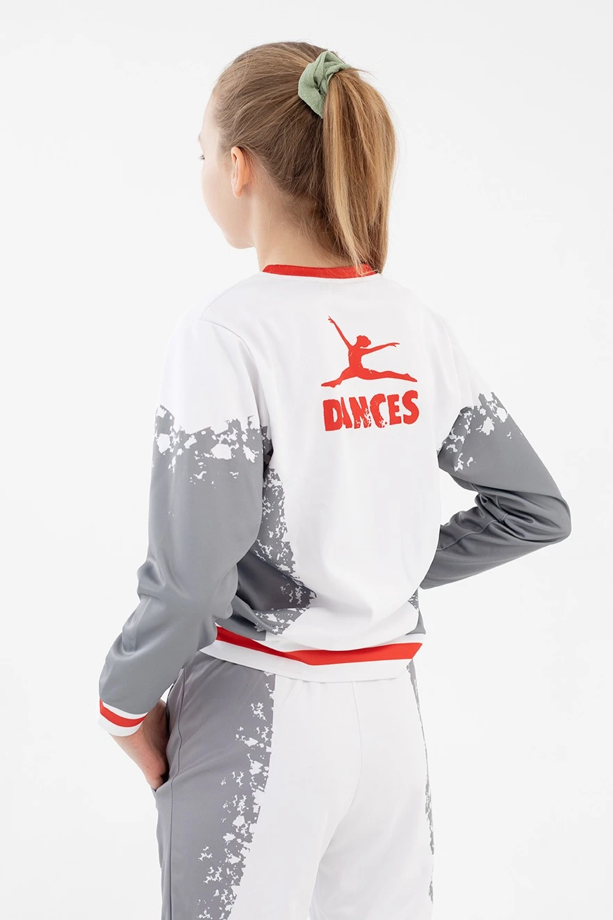 Свитшот Гарри детский из адидаса с полной запечаткой "Dances"#2 Свитшот Гарри детский из адидаса с полной запечаткой "Dances"#2
