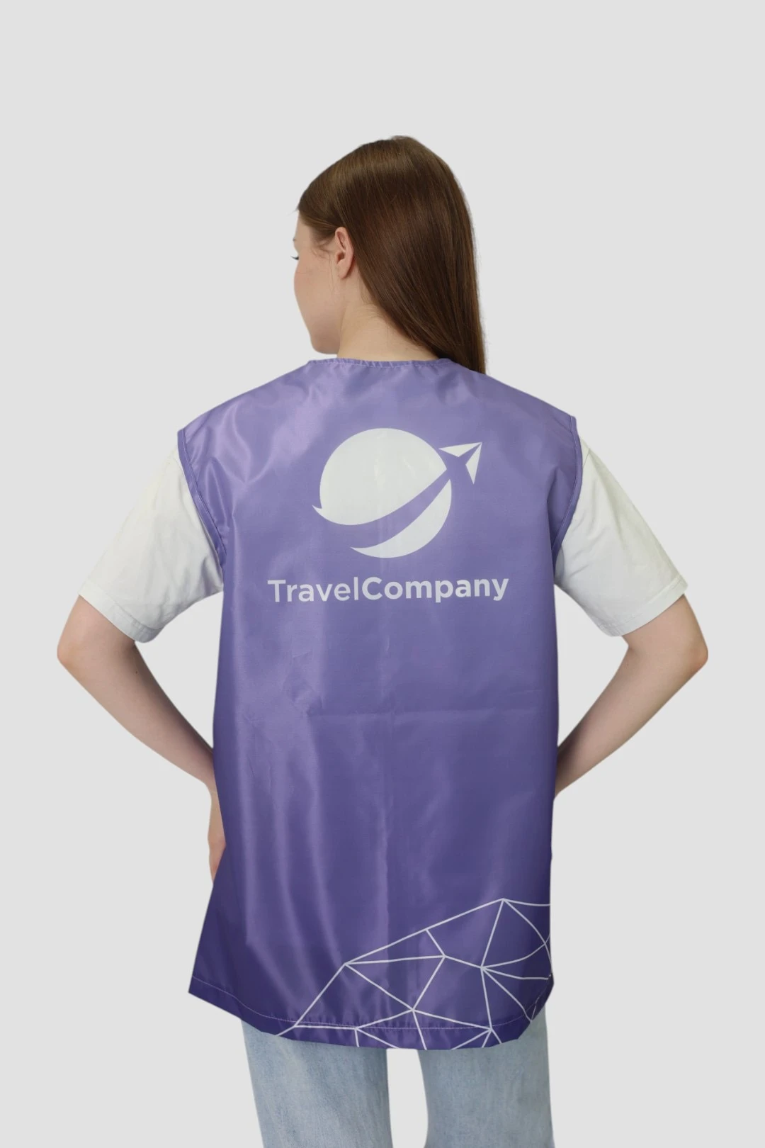 Жилет Парма без подклада унисекс, с полной запечаткой "Trevel company"#3 Жилет Парма без подклада унисекс, с полной запечаткой "Trevel company"#3