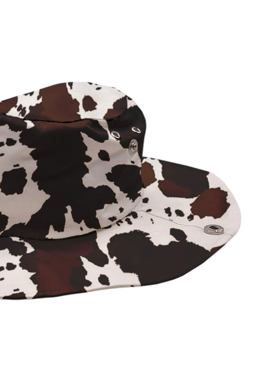 Панама Техас с полями на кнопках, с полной запечаткой "Black spots"#2