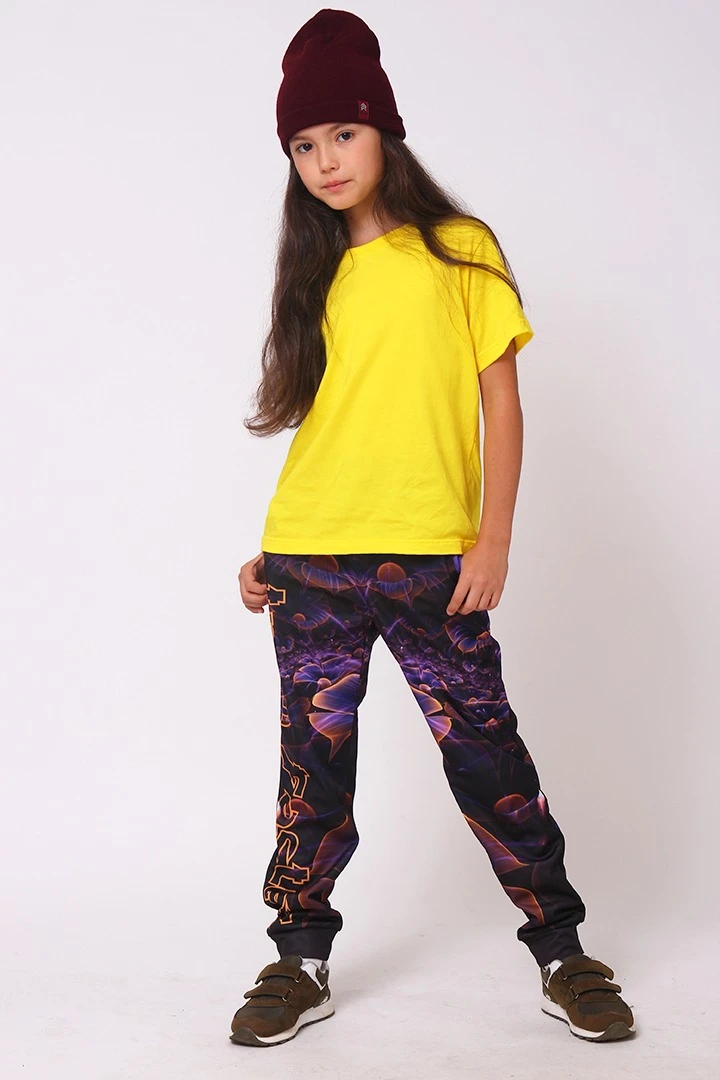 Брюки Экшен прямые детские с полной запечаткой "Next camp"#2