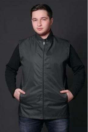 Купить жилет Брайт однотонный взрослый черный Купить жилет Брайт однотонный взрослый черный