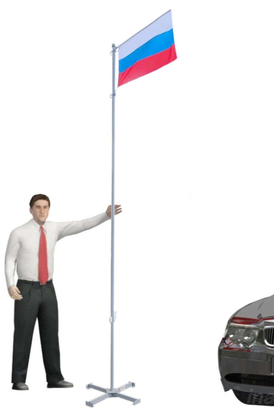 Флагшток Моби Патриот 3 м
