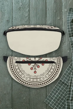 Купить сумку Белт поясная объёмная, с принтом "Rowan"