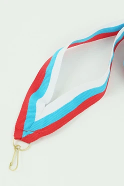 Лента для медали РФ репс ширина 3,5 см, с карабином#1