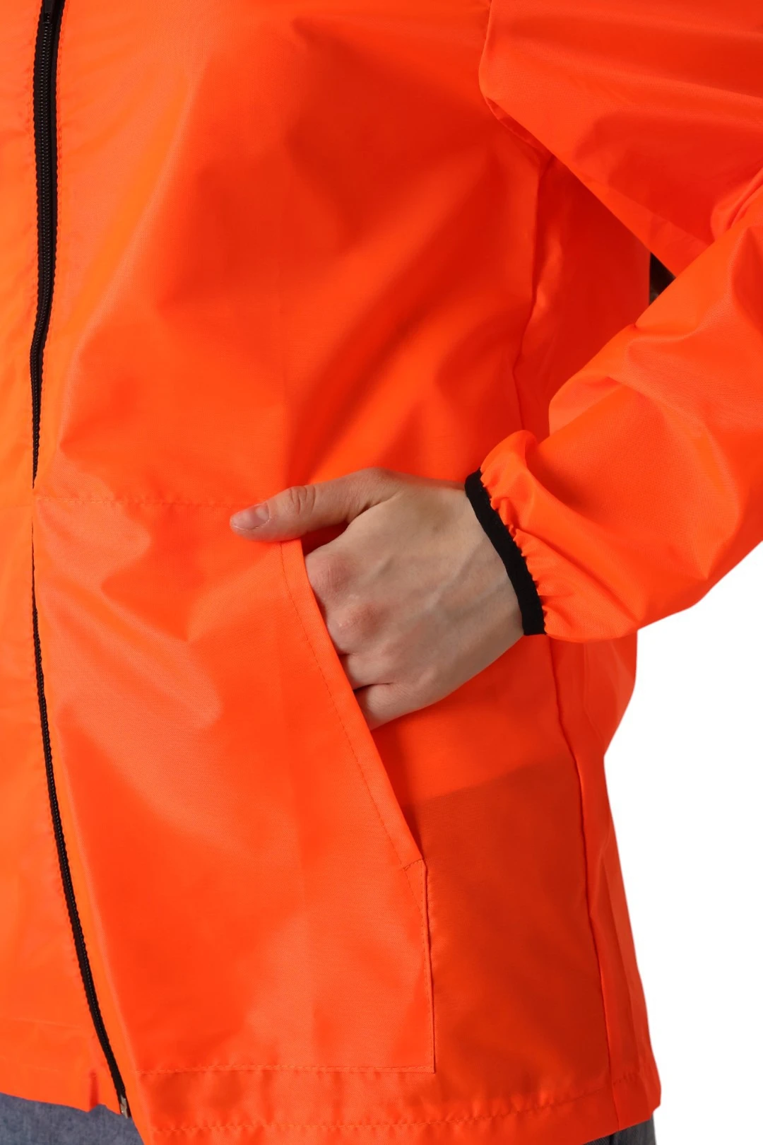 Ветровка Арчи унисекс, однотонная оранжевая#3