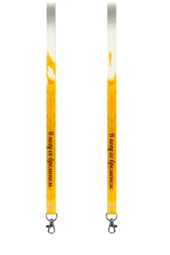 Купить ленту для бейджа блекаут ширина 2 см, с карабином-люкс, с печатью "Keeping up with the times"