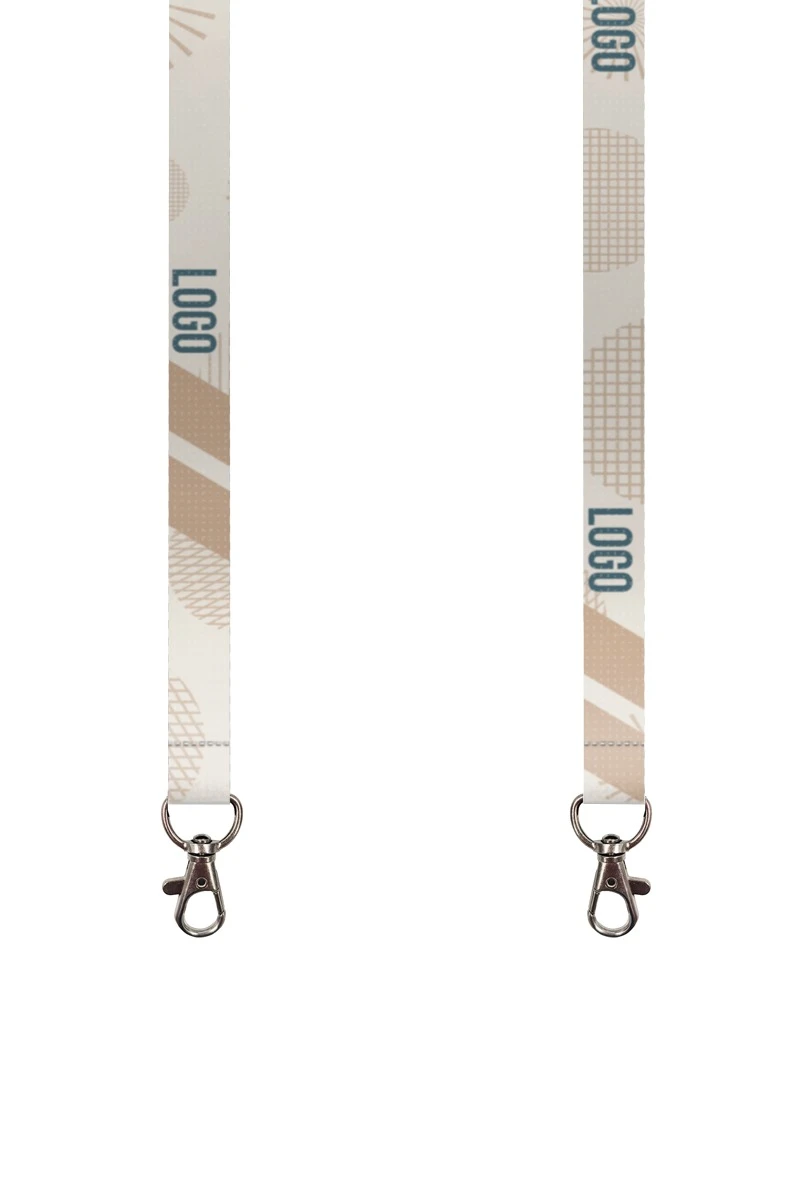 Купить ленту для бейджа блекаут ширина 1,5 см, с карабином-люкс и замком безопасного разрыва, с печатью "Logo"