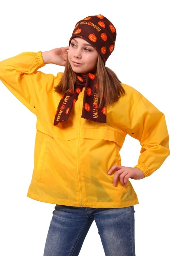 Шапка Лав флисовая однослойная взрослая, с полной запечаткой "Halloween"#2