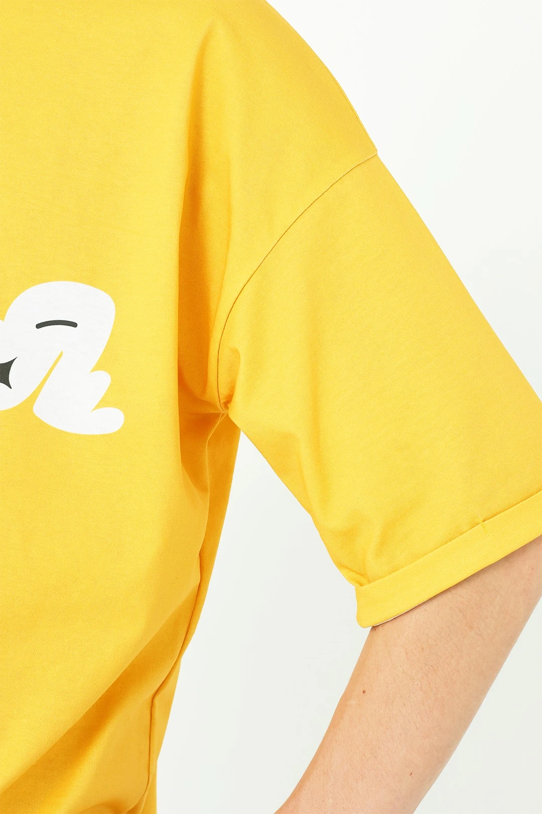 Футболка Бен оверсайз унисекс из кулирки хб с полной запечаткой "Extra"#2