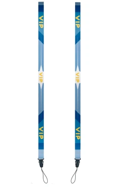 Купить ленту для бейджа атлас ширина 1,5 см, с фастексом, с печатью "VIP"