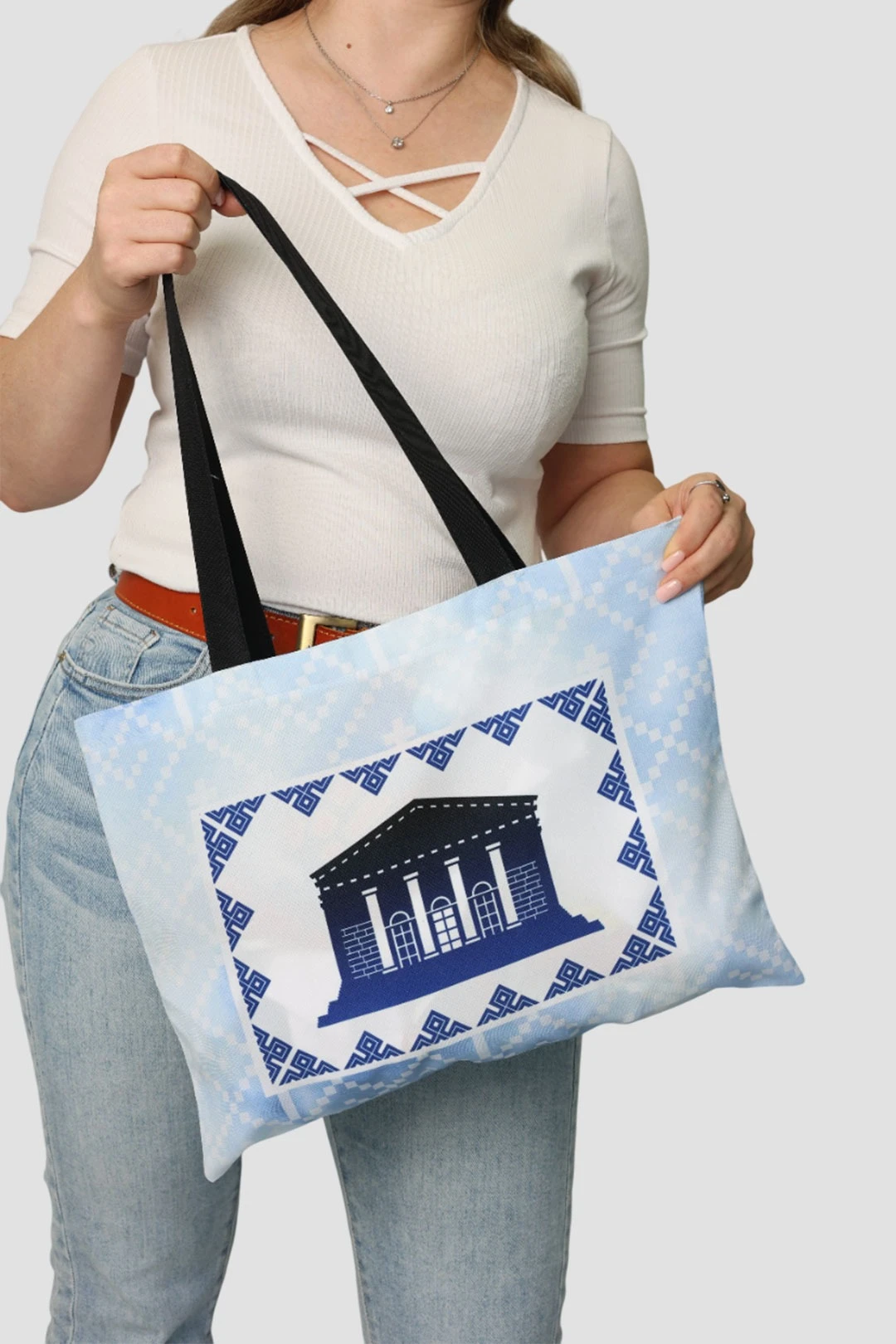 Купить сумку Лайт из габардина 40х30 см, с принтом "Theater"