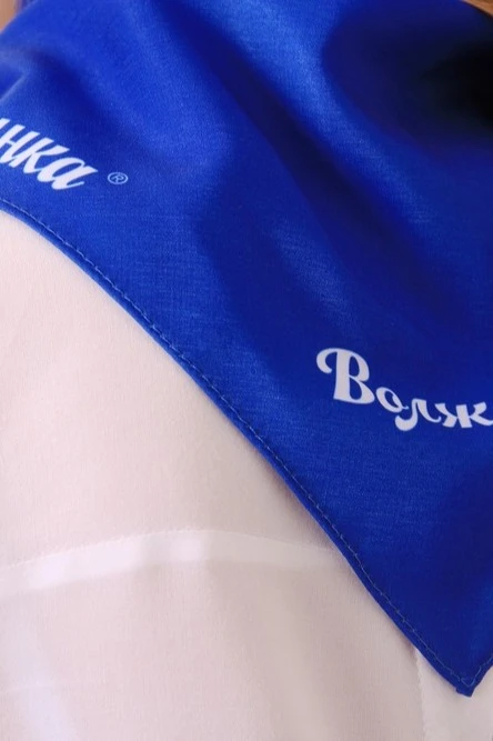Косынка Шарлотта 65х65х95 см, с полной запечаткой "Volzhanka"#2 Косынка Шарлотта 65х65х95 см, с полной запечаткой "Volzhanka"#2