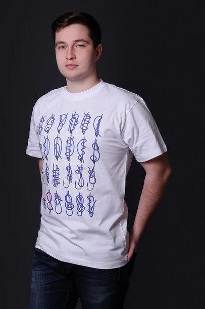 Купить футболку Степ унисекс "Морской узел" Купить футболку Степ унисекс "Морской узел"