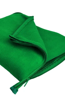 Купить зеленый плед Трансформер флисовый