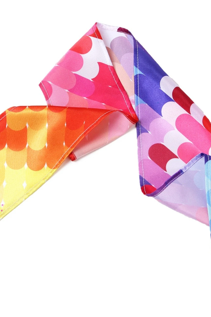 Шарф однослойный легкий 20х120 см, с полной запечаткой "Mimi couture"#2 Шарф однослойный легкий 20х120 см, с полной запечаткой "Mimi couture"#2