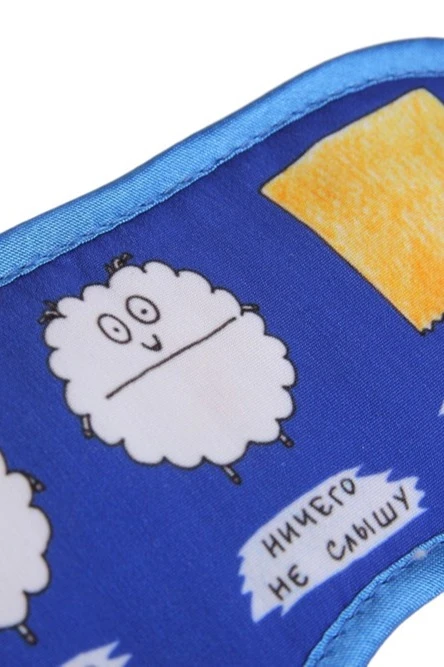 Купить маску для сна с принтом "Sheep" Купить маску для сна с принтом "Sheep"