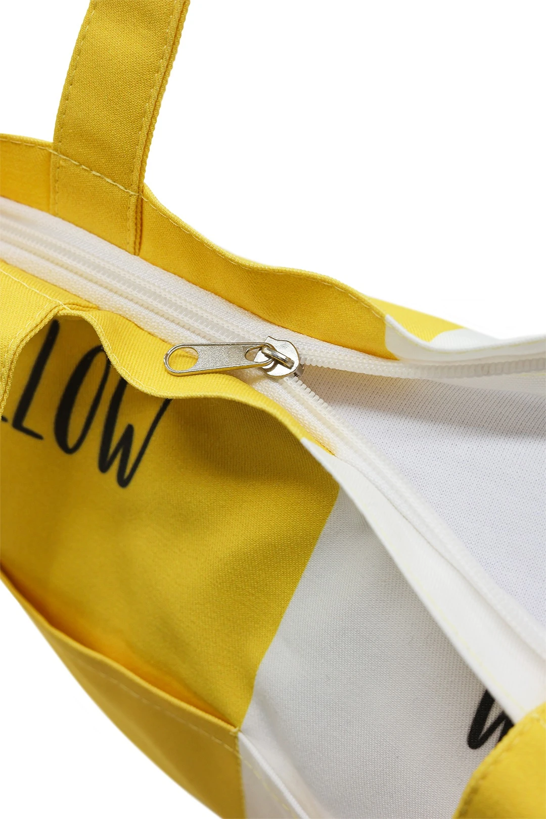 Сумка Эдит из саржи 33х38х4 см, печать с двух сторон "Yellow White"#6