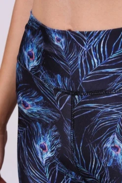 Комплект женский с принтом "Peacock feathers"#2