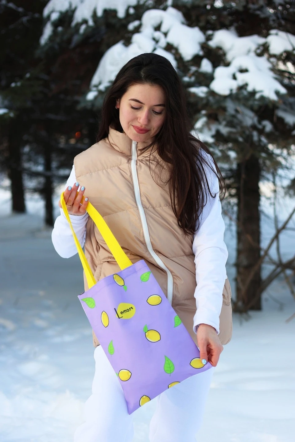 Сумка Бэлл из оксфорда, с полной запечаткой#1