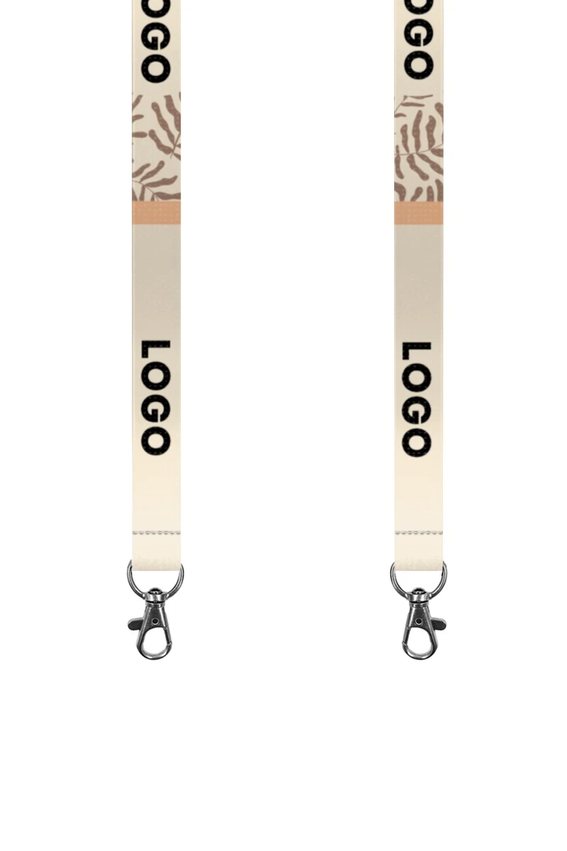 Купить ленту для бейджа блекаут ширина 2,5 см, с клипсой, с печатью "Tranquility"