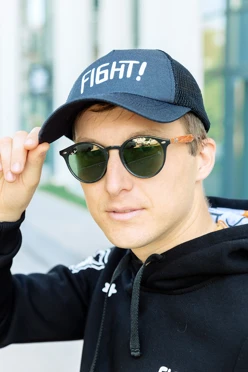 Бейсболка Вестерн облегченная с печатью на всей поверхности "Fight"