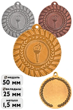Купить Медаль металлическую МК278 50мм