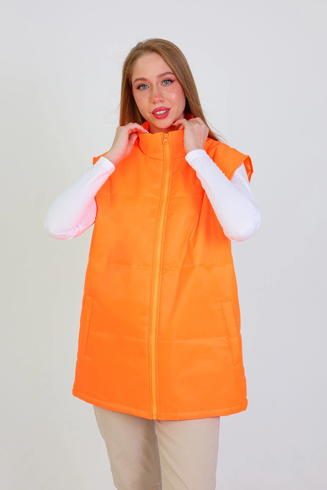 Купить жилет Оливер унисекс оранжевый