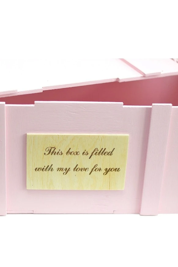 Деревянный ящик цветной, 40*30*20см#1