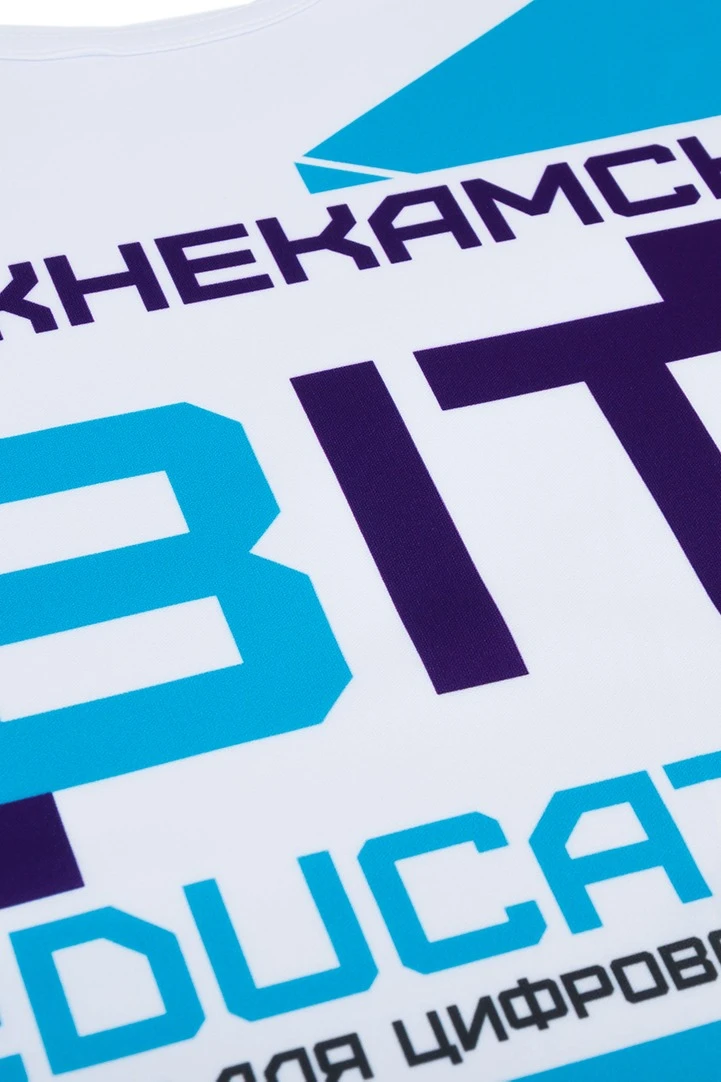 Футболка Гэлэкси унисекс из кулирки пэ с полной запечаткой "BIT"#5