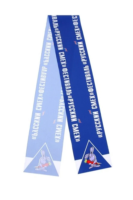 Шарф однослойный легкий 15х150 см, с полной запечаткой "Russian laughter"#3 Шарф однослойный легкий 15х150 см, с полной запечаткой "Russian laughter"#3