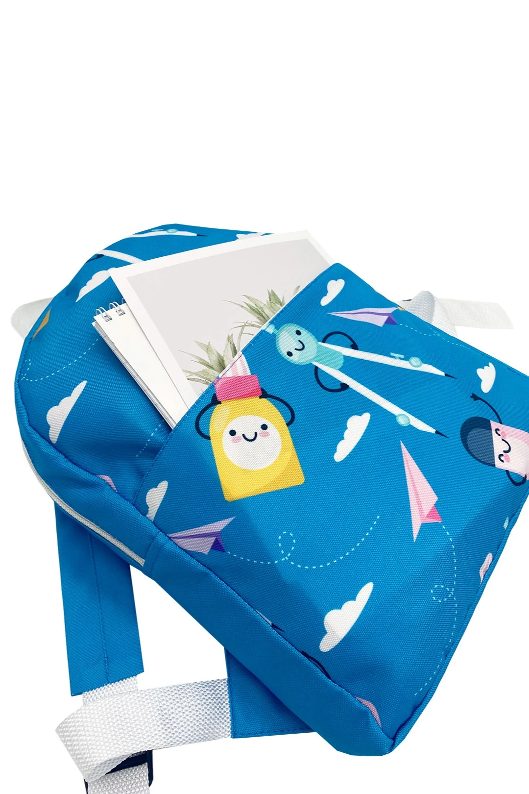 Купить рюкзак детский Дуо мягкой формы 25х33х7 см, с полной запечаткой "School supplies" Купить рюкзак детский Дуо мягкой формы 25х33х7 см, с полной запечаткой "School supplies"