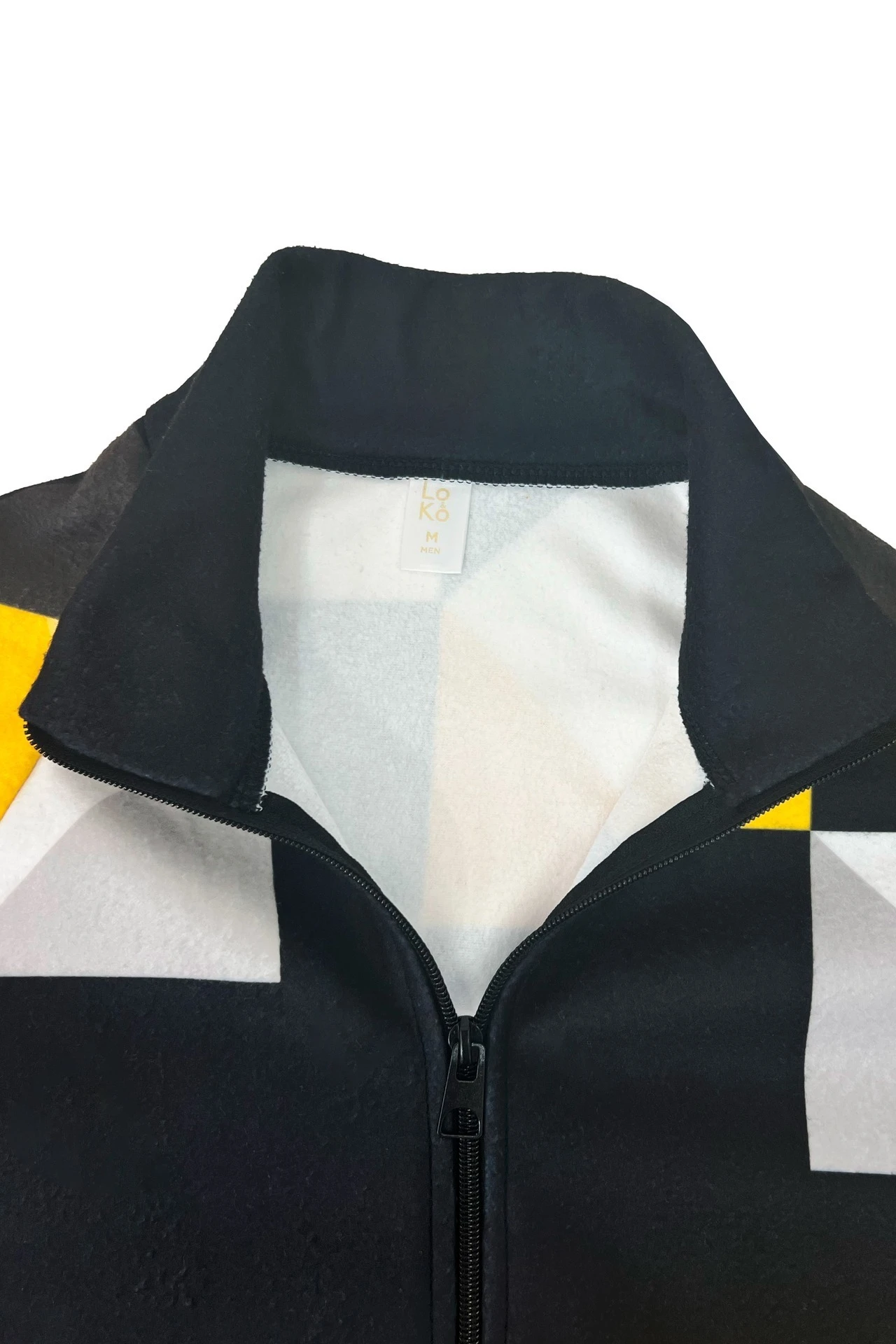 Толстовка Дэйви унисекс из флиса с полной запечаткой "Deivi geometric"#1 Толстовка Дэйви унисекс из флиса с полной запечаткой "Deivi geometric"#1