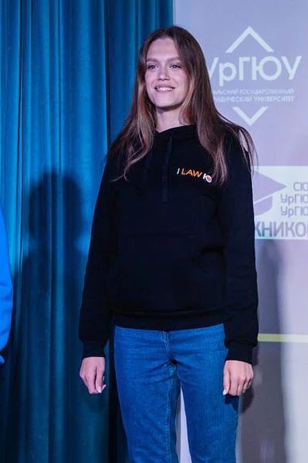 Худи Майк из футера унисекс, однотонная "I law Ю"#1