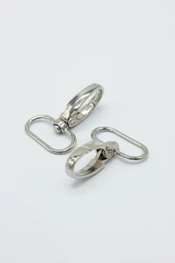 Карабин-клешня 25 мм, никель#2