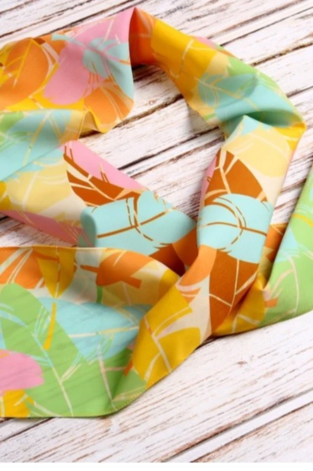 Шарф однослойный легкий 15х120 см, с полной запечаткой#4