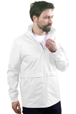 Купить ветровку Коди унисекс, однотонную белую