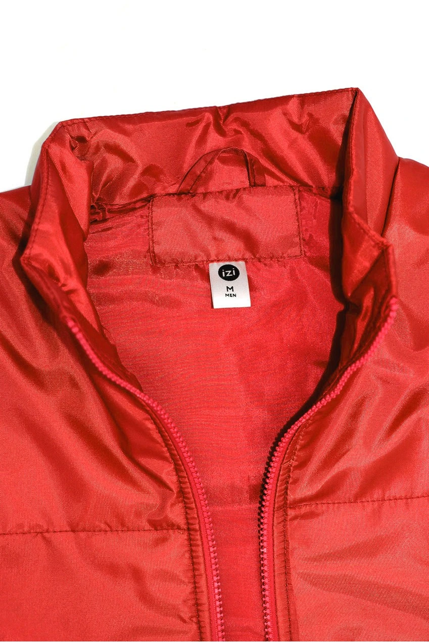 Жилет Оливер унисекс, однотонный красный#4