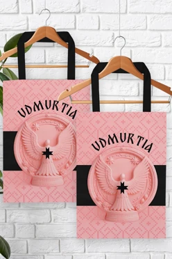 Купить сумку Лайт из габардина 25х35 см, с принтом "Udmurtia"