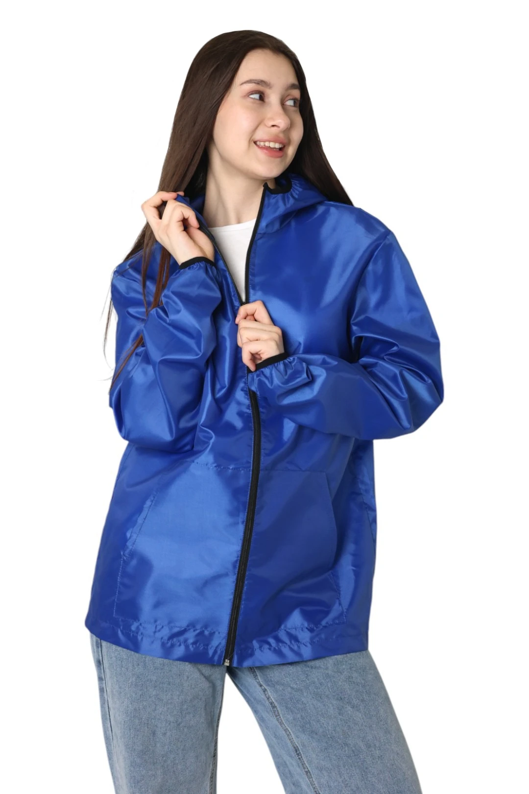 Ветровка Арчи унисекс, однотонная василек#1 Ветровка Арчи унисекс, однотонная василек#1