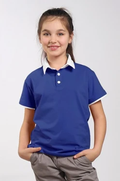 Купить футболку поло Найт детскую синюю