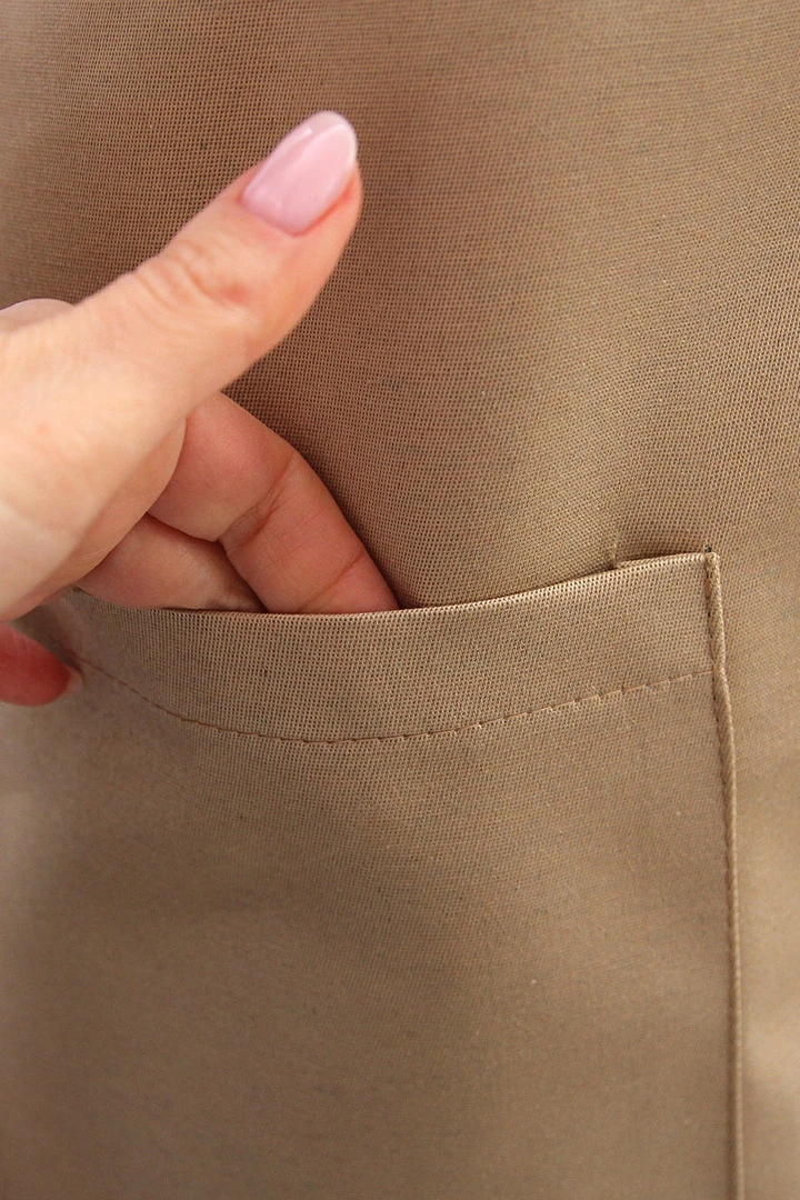 Фартук Эспрессо с шейной лямкой, однотонный "SAHARINKA"#2 Фартук Эспрессо с шейной лямкой, однотонный "SAHARINKA"#2