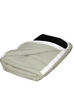 Купить плед Компакт (со вставкой из оксфорда) флисовый 155х170 см, однотонный светло-серый