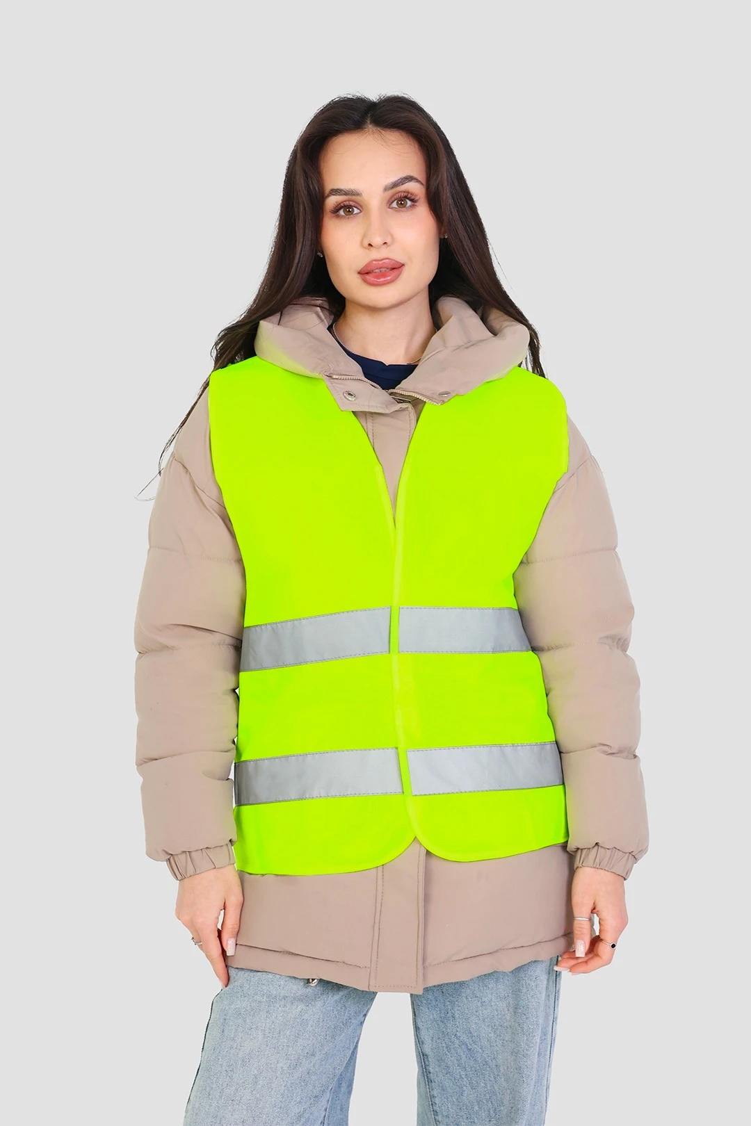 Купить жилет сигнальный унисекс, однотонный