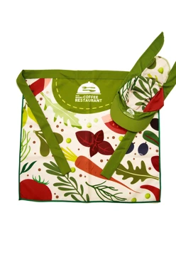 Купить передник Айс Бокс с прямым низом, с полной запечаткой "Bar Menu"