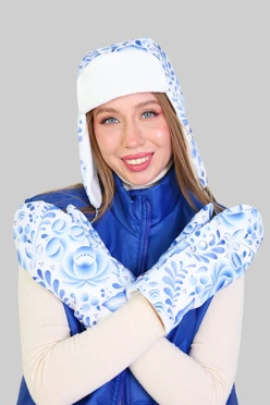 Купить варежки взрослые на подкладе