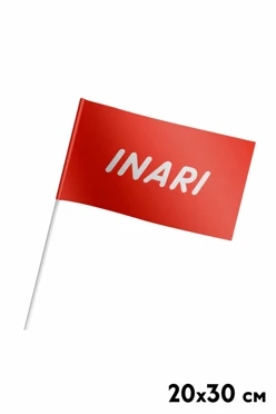 Купить флажок с логотипом фирменный 20х30 см